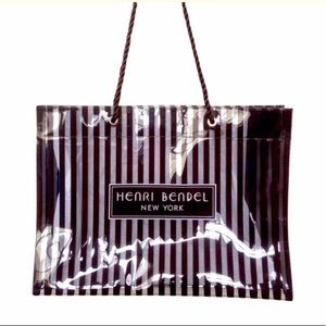 BNWOT Henri Bendel Striped Rubber Tote